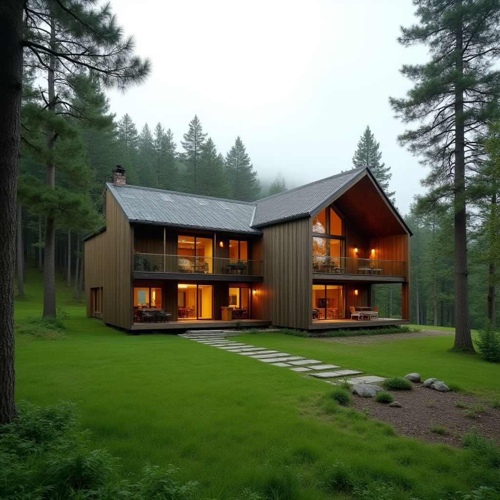 Alojamiento ecológico integrado en la naturaleza